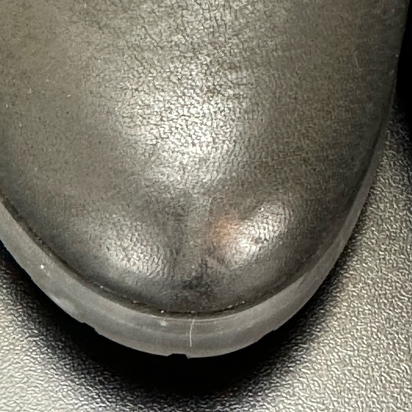 Marc Fisher MFFamous Black Nubuck Leather Mid Calf Boots Booties 10M - Picture 15 of 16